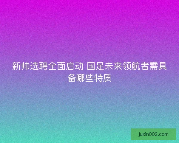 新帅选聘全面启动 国足未来领航者需具备哪些特质 新帅选聘全面启动 国足未来领航者需具备哪些特质